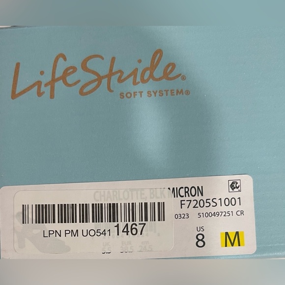 LifeStride Womens Charlotte Black Slip on Heels Shoes 8 Medium (B,M) BHFO 9145 - Picture 7 of 7